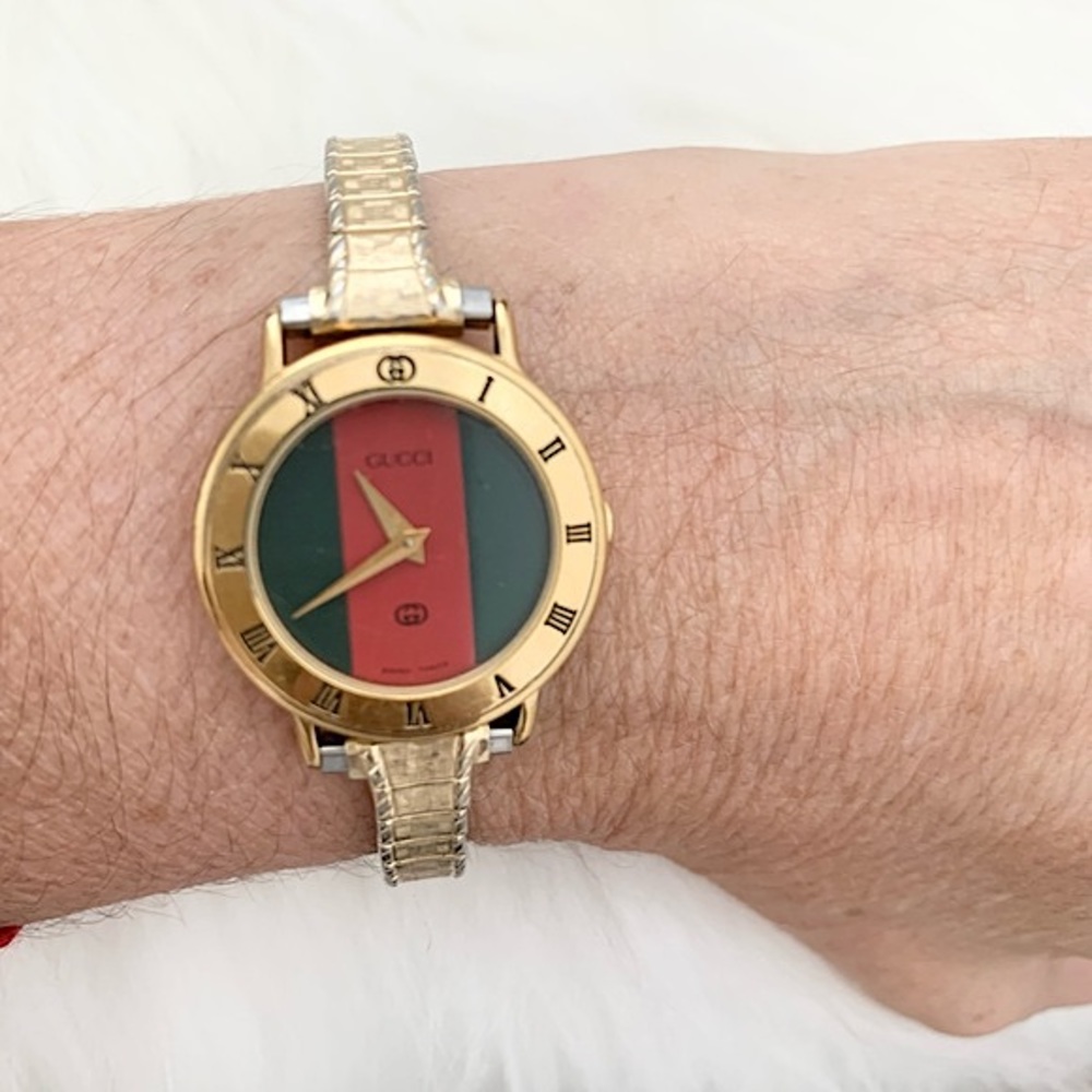 Gucci Vintage Watch 3000 L Gold-Plated - Picture 2 of 7